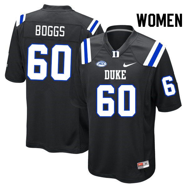 Women #60 Tony Boggs Duke Blue Devils College Football Jerseys Stitched Sale-Black - Click Image to Close